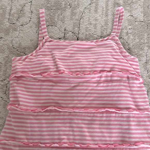 Hanna Andersson pink striped dress size 12 (150) - Picture 2 of 6